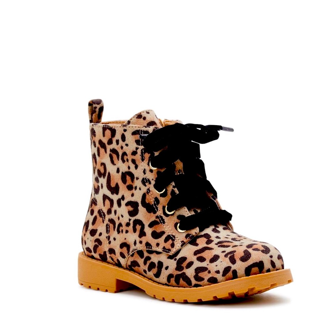 Girls Leopard Boots Never Used